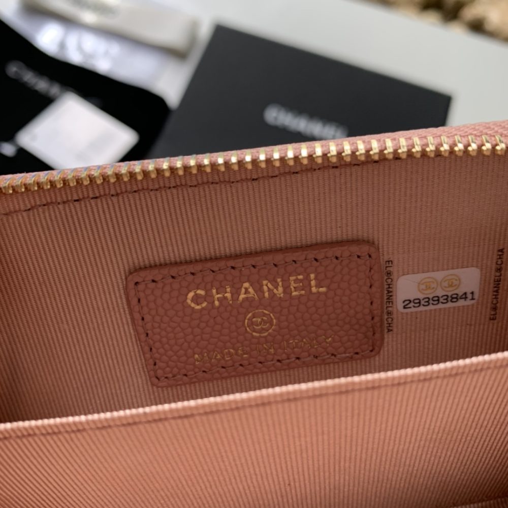 1:1 Replica Chanel Zipped Coin Purse Pink Bag For Women 10.9cm/4.3in AP1650 Y33352 NI687 - Image 9