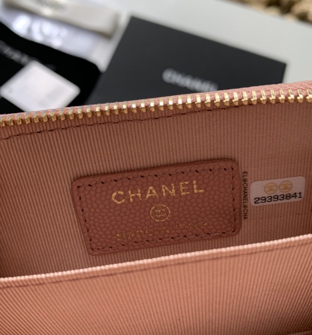 1:1 Replica Chanel Zipped Coin Purse Pink Bag For Women 10.9cm/4.3in AP1650 Y33352 NI687