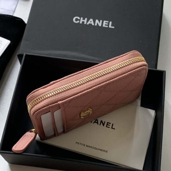 Chanel Zipped Coin Purse Pink Bag For Women 10.9cm/4.3in AP1650 Y33352 NI687
