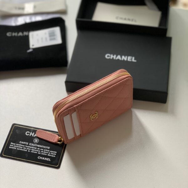 Chanel Zipped Coin Purse Pink Bag For Women 10.9cm/4.3in AP1650 Y33352 NI687
