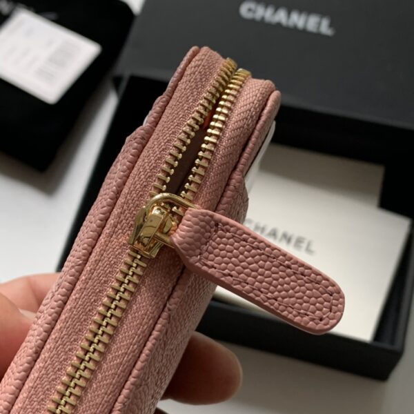 Chanel Zipped Coin Purse Pink Bag For Women 10.9cm/4.3in AP1650 Y33352 NI687
