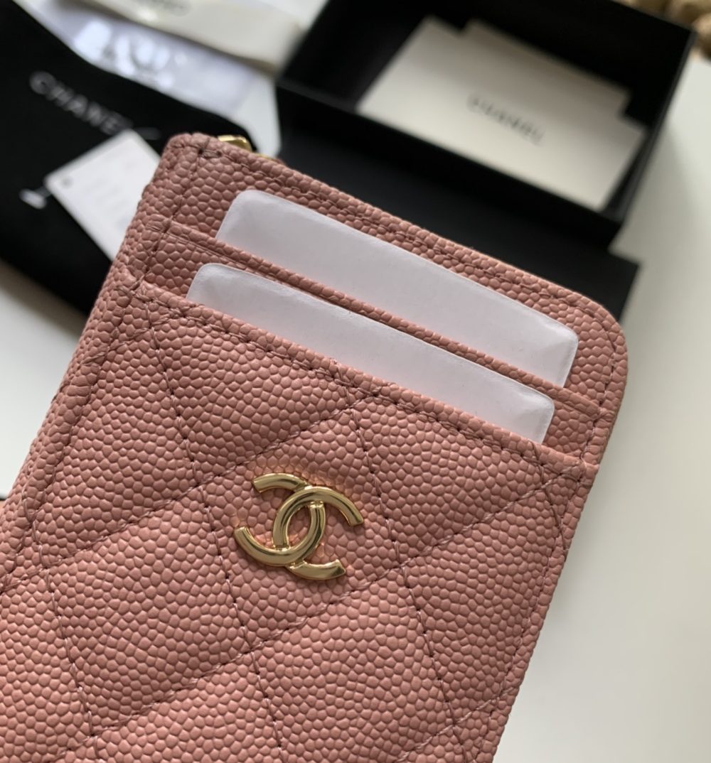 1:1 Replica Chanel Zipped Coin Purse Pink Bag For Women 10.9cm/4.3in AP1650 Y33352 NI687