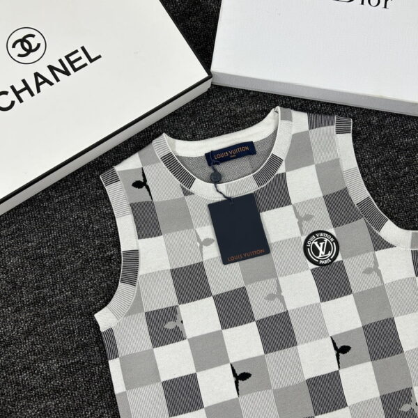Checkered Sleeveless Dress Multicolor For Women