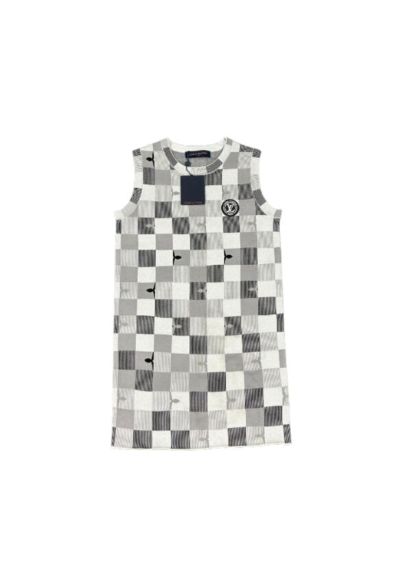 Checkered Sleeveless Dress Multicolor For Women