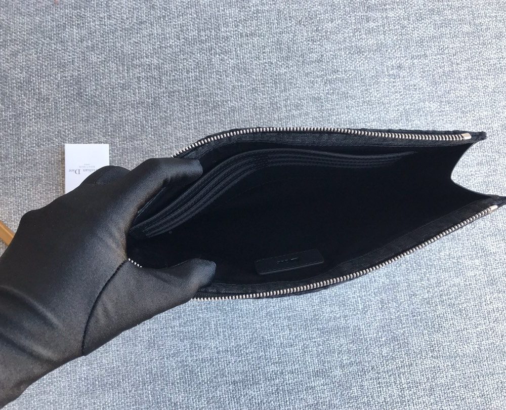 1:1 Replica Christian Dior A5 Pouch Black Unisex 10.5in/27cm CD 2ESCA338YSE_H03E