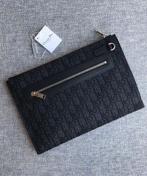 1:1 Replica Christian Dior A5 Pouch Black Unisex 10.5in/27cm CD 2ESCA338YSE_H03E