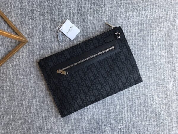 1:1 Replica Christian Dior A5 Pouch Black Unisex 10.5in/27cm CD 2ESCA338YSE_H03E