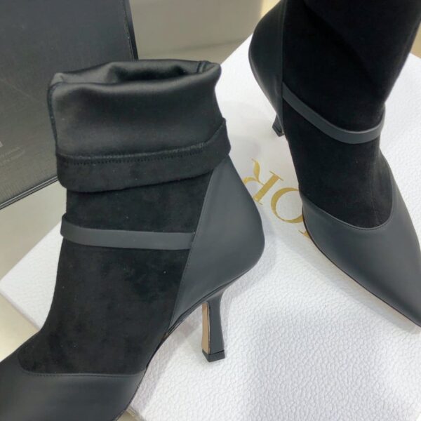 Christian Dior Attract Heeled Ankle Boot Black For Women CD