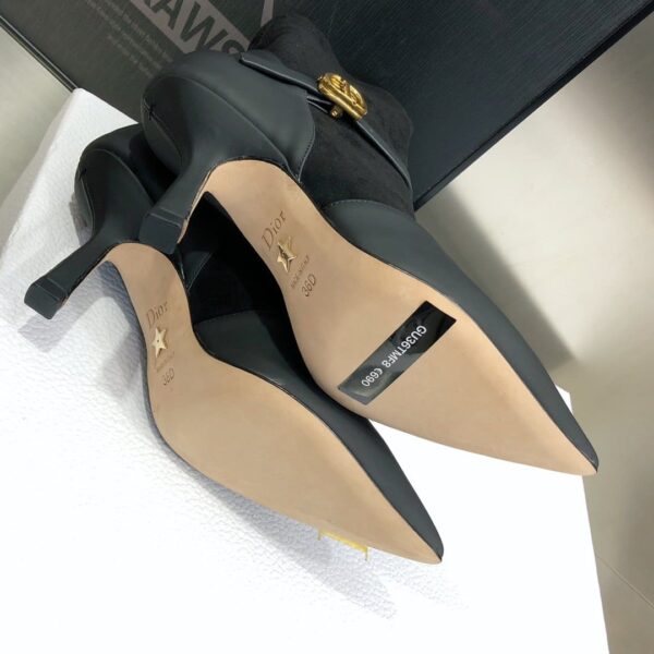 Christian Dior Attract Heeled Ankle Boot Black For Women CD