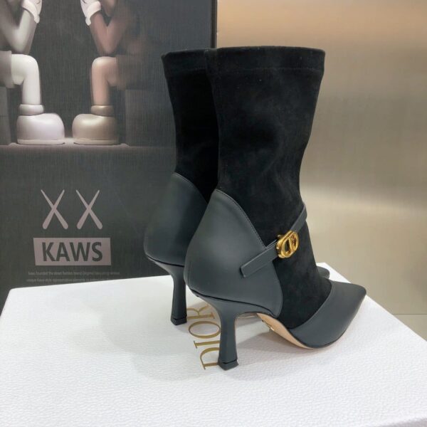 Christian Dior Attract Heeled Ankle Boot Black For Women CD