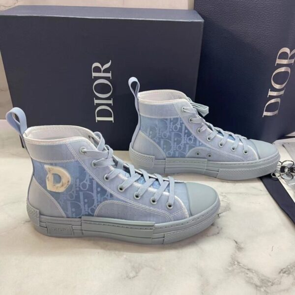 Christian Dior B23 High-Top Sneaker Blue For Women CD