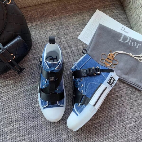Christian Dior B23 High-Top Sneaker Blue For Women CD