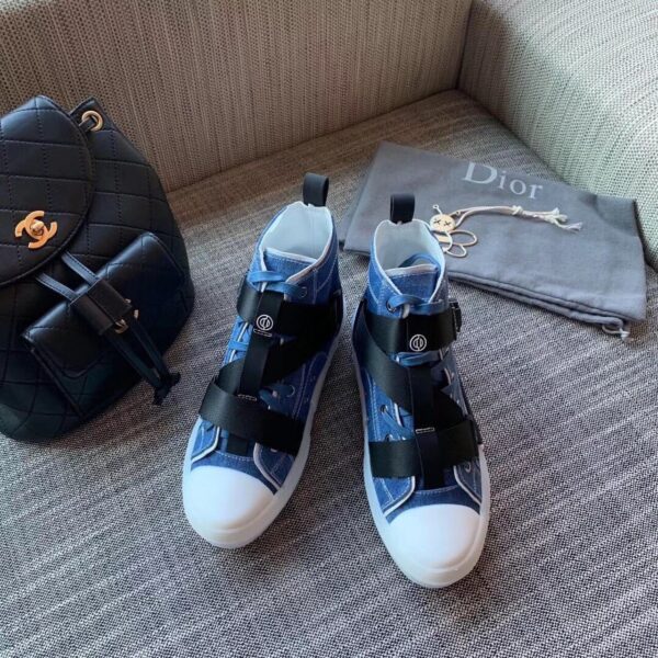 Christian Dior B23 High-Top Sneaker Blue For Women CD