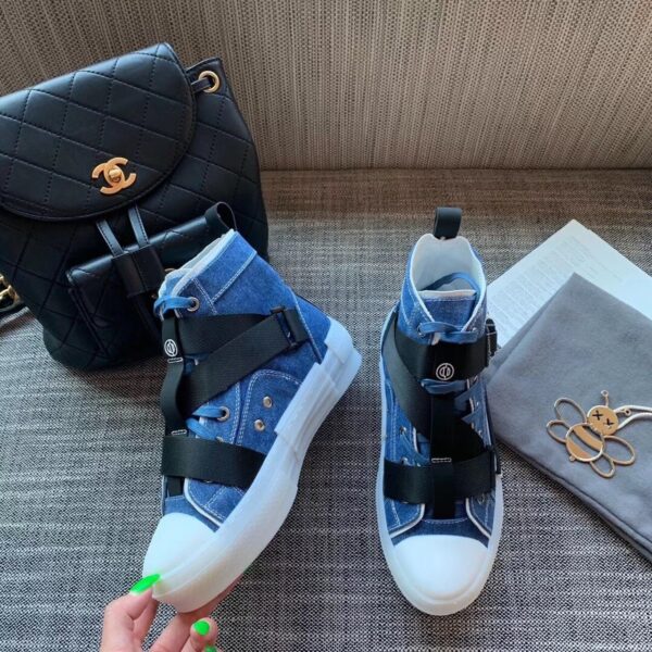 Christian Dior B23 High-Top Sneaker Blue For Women CD