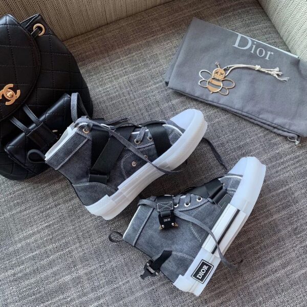 Christian Dior B23 High-Top Sneaker Gray For Women CD