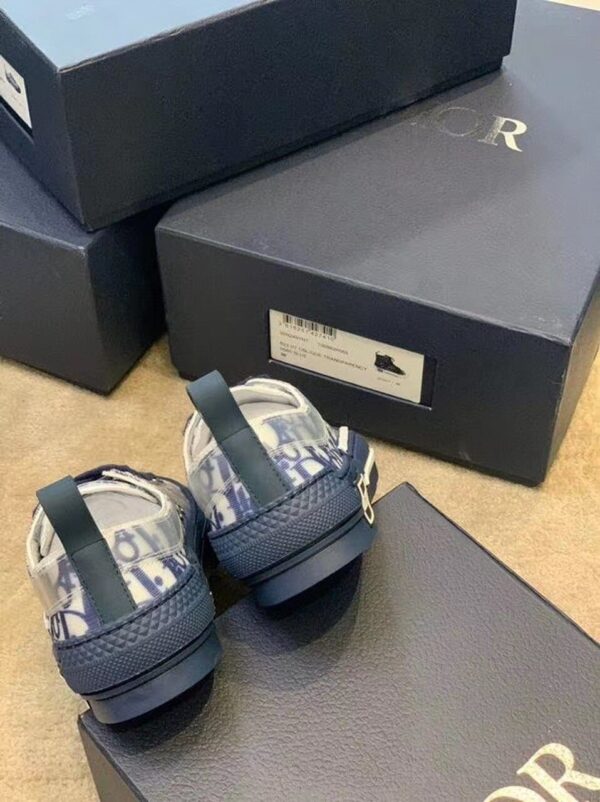 Christian Dior B23 Low-Top Sneaker Blue CD Beaded Canvas Blue For Women CD
