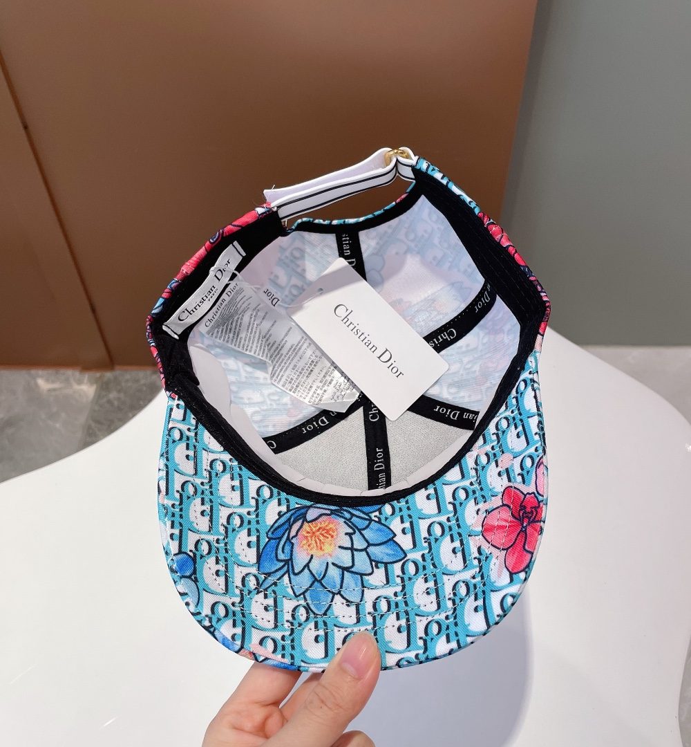 Christian Dior Baseball Cap White/Light Blue Cap