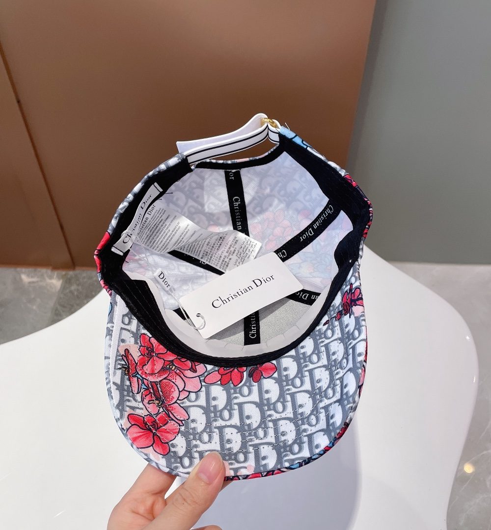 Christian Dior Baseball Cap White/Pink Cap