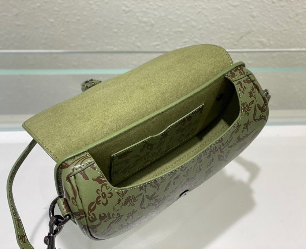 1:1 Replica Christian Dior Bobby East-West Bag Green, For Women, Women’s Handbags 8.5in/21cm CD