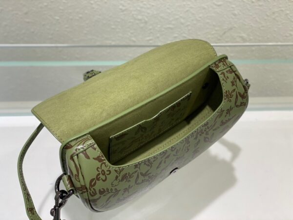 1:1 Replica Christian Dior Bobby East-West Bag Green, For Women, Women’s Handbags 8.5in/21cm CD