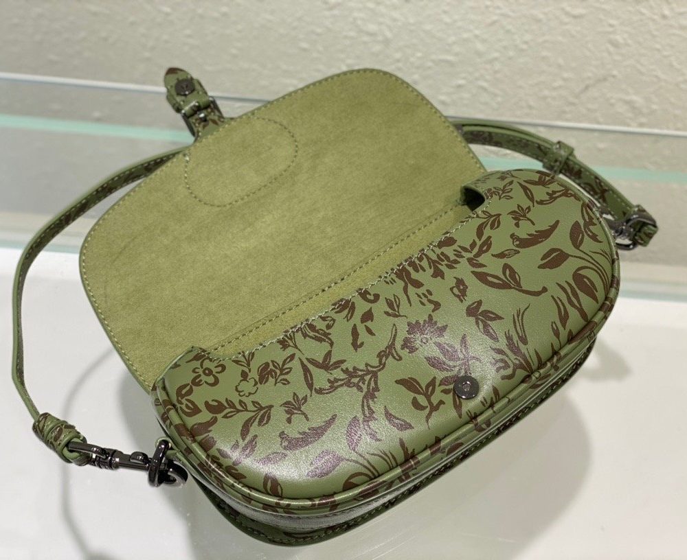 1:1 Replica Christian Dior Bobby East-West Bag Green, For Women, Women’s Handbags 8.5in/21cm CD
