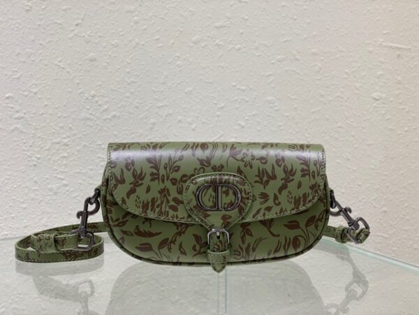 1:1 Replica Christian Dior Bobby East-West Bag Green, For Women, Women’s Handbags 8.5in/21cm CD