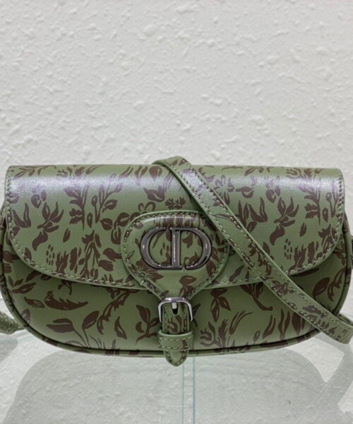1:1 Replica Christian Dior Bobby East-West Bag Green, For Women, Women’s Handbags 8.5in/21cm CD