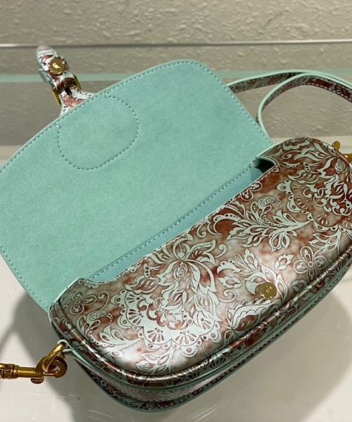 1:1 Replica Christian Dior Bobby East-West Bag Turquoise, For Women, Women’s Handbags 8.5in/21cm CD