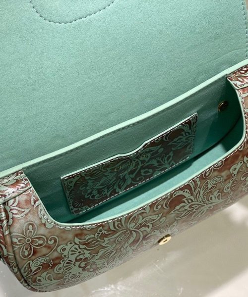 1:1 Replica Christian Dior Bobby East-West Bag Turquoise, For Women, Women’s Handbags 8.5in/21cm CD