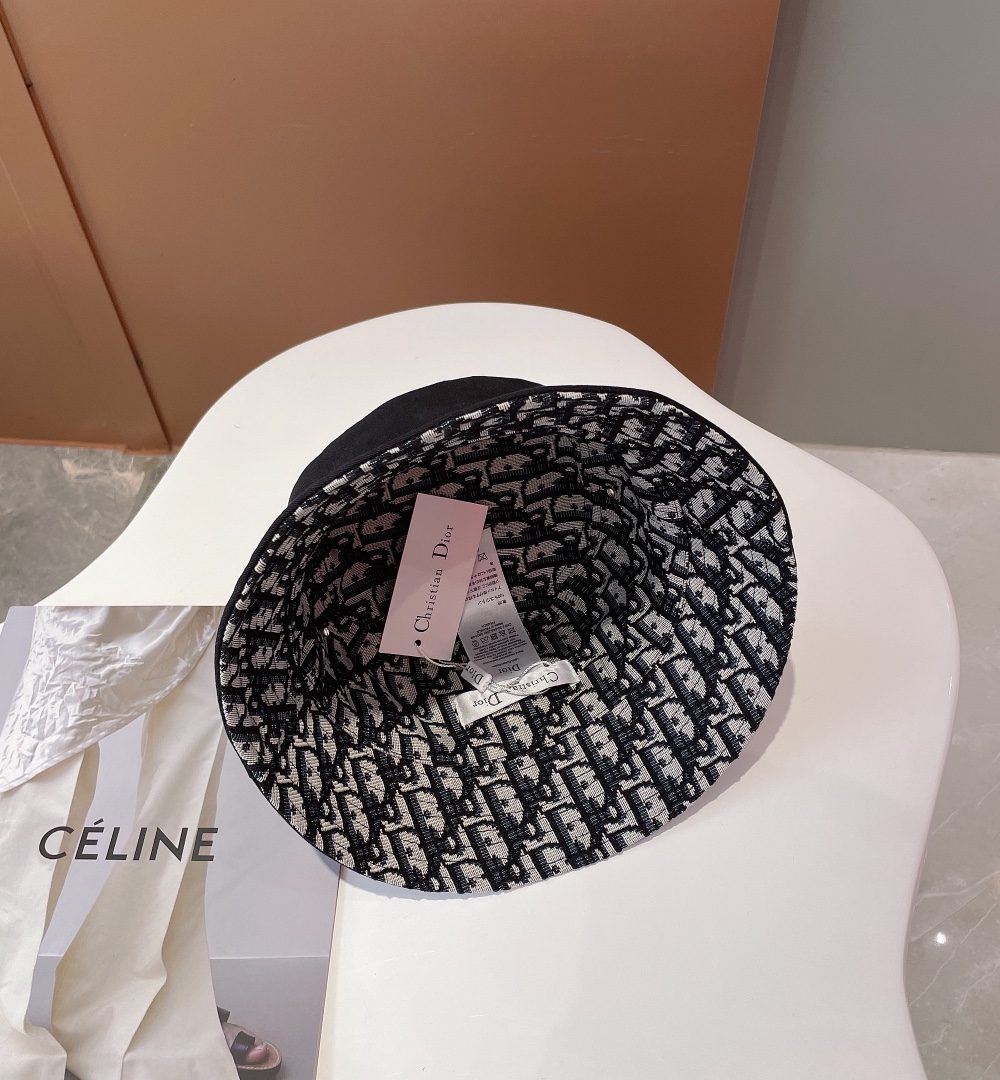 Christian Dior Bucket Hat Black Hat
