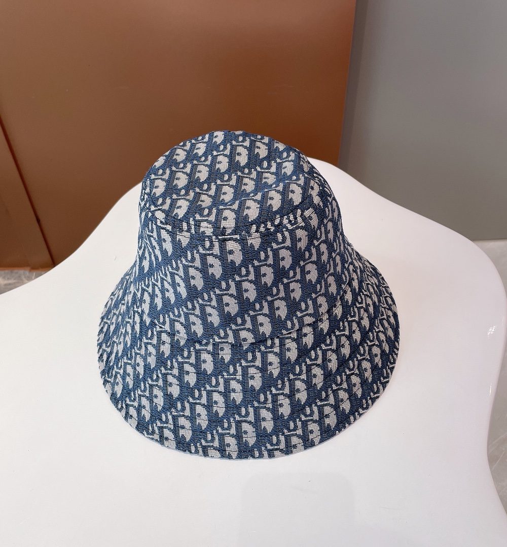 Christian Dior Bucket Hat Dark Blue Hat