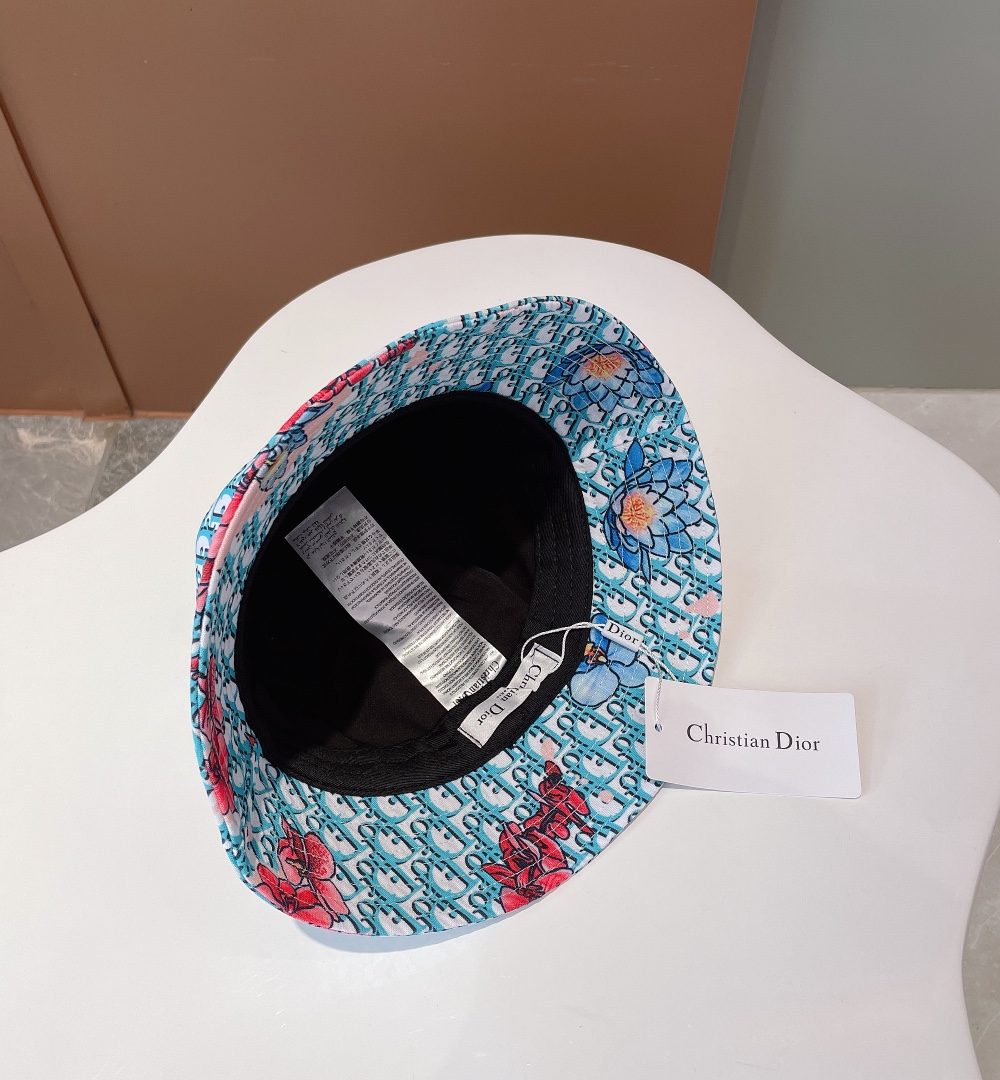 Christian Dior Bucket Hat Light Blue Hat