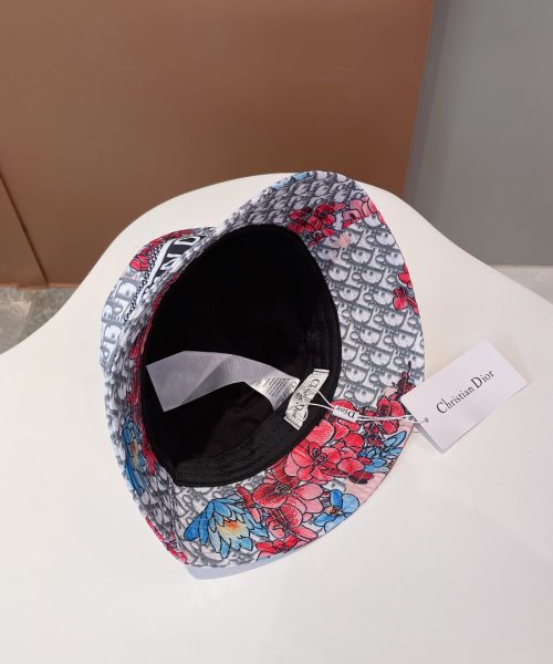 Christian Dior Bucket Hat Pink/White Hat