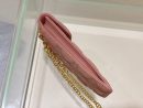 1:1 Replica Christian Dior Caro Phone Holder With Chain Pink, For Women, Women’s Handbags 7.5in/18.5cm CD S5105UWHC_M50P