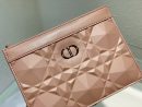 1:1 Replica Christian Dior Caro Zipped Pouch With Chain Pink, For Women, Women’s Handbags 7.5in/19cm CD