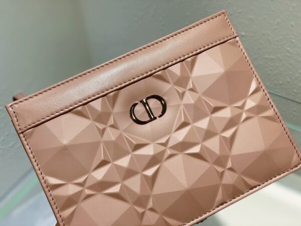 1:1 Replica Christian Dior Caro Zipped Pouch With Chain Pink, For Women, Women’s Handbags 7.5in/19cm CD
