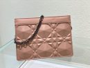 1:1 Replica Christian Dior Caro Zipped Pouch With Chain Pink, For Women, Women’s Handbags 7.5in/19cm CD