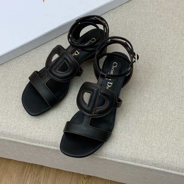 Christian Dior D Club Sandal 1.7 Inches Black For Women CD