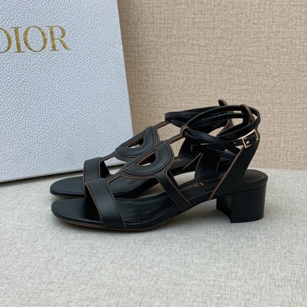 Christian Dior D Club Sandal 1.7 Inches Black For Women CD