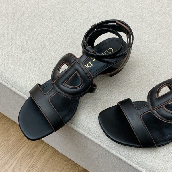 Christian Dior D Club Sandal 1.7 Inches Black For Women CD