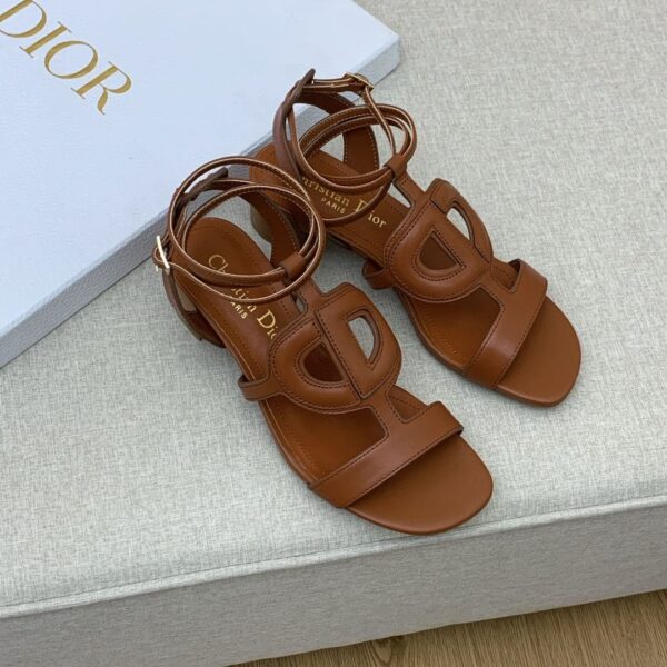 Christian Dior D Club Sandal 1.7 Inches Brown For Women CD