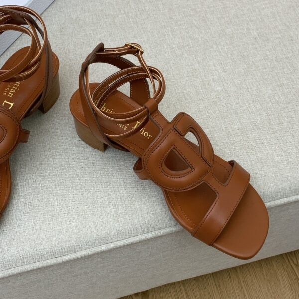 Christian Dior D Club Sandal 1.7 Inches Brown For Women CD
