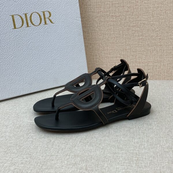 Christian Dior D Club Sandal Black For Women CD