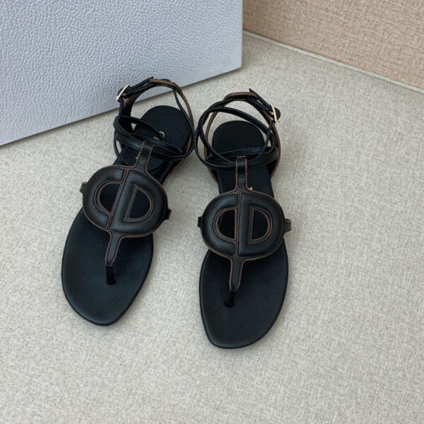Christian Dior D Club Sandal Black For Women CD