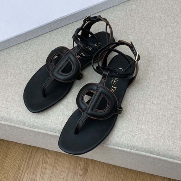 Christian Dior D Club Sandal Black For Women CD