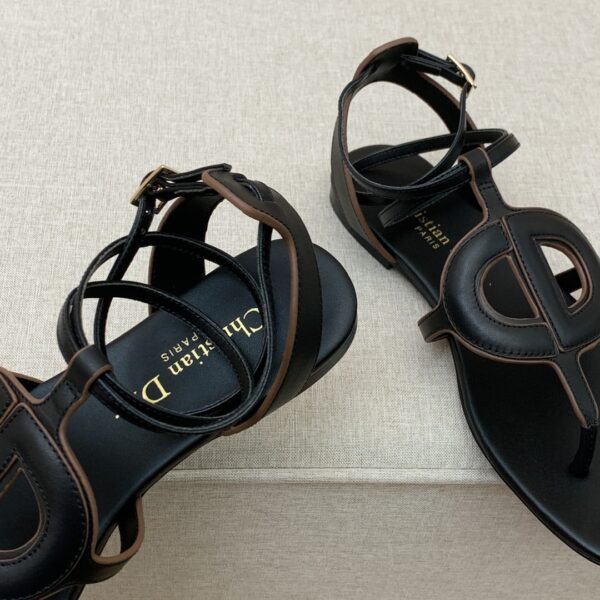 Christian Dior D Club Sandal Black For Women CD