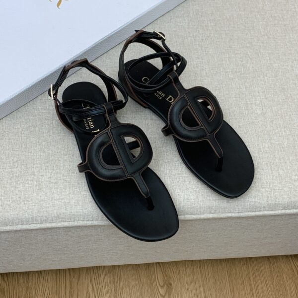 Christian Dior D Club Sandal Black For Women CD