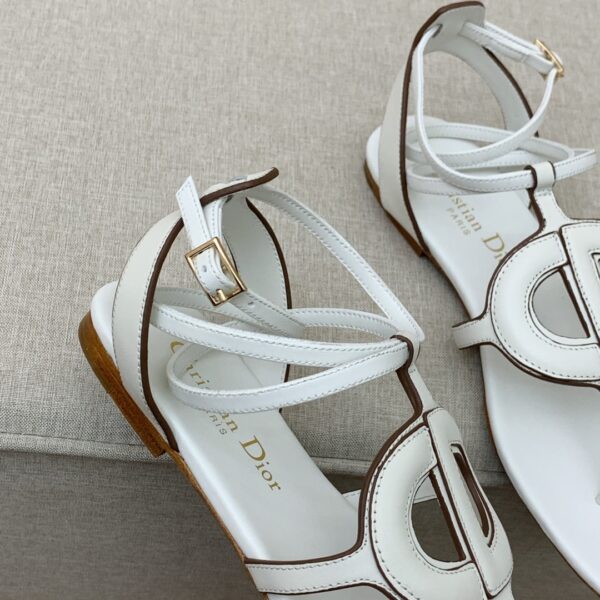 Christian Dior D Club Sandal White For Women CD