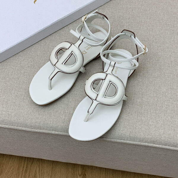 Christian Dior D Club Sandal White For Women CD