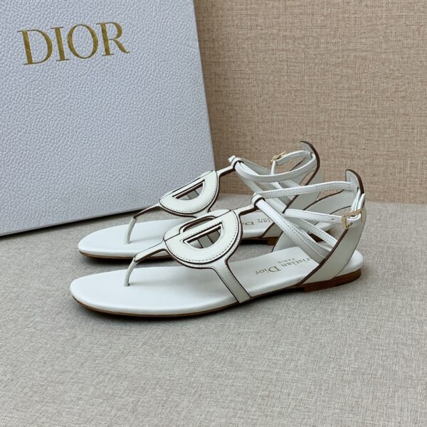 Christian Dior D Club Sandal White For Women CD